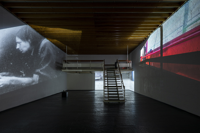 Projection in dark space